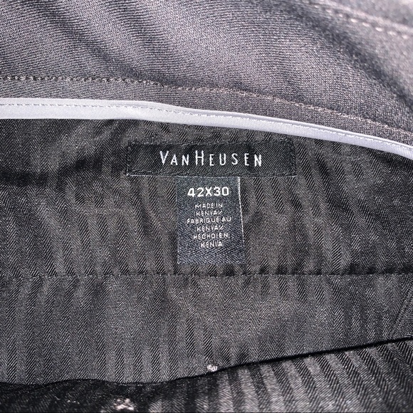Van Heusen Gray Dress Pants W42 L30 - Picture 5 of 7